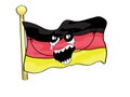 Crying internet meme illustration of Germany flag Royalty Free Stock Photo
