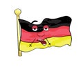 Dumb looking illustration of Germany flag Royalty Free Stock Photo