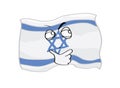 Curious internet meme illustration of Israel flag