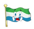 Scared illustration of Siera Leone flag