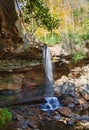 Veil of water over Cucumber Falls