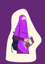 Veiled Muslim women are studying at Islamic universities