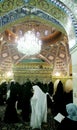 Veiled women in mosque