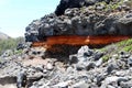 Vein of Iron Ore Running Through Rock Mass