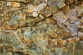 Vein quartz igneous rock close up. Royalty Free Stock Photo