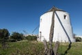 Traditional very old windmill in Vejer de la Frontera, Cadiz, Andalusia, Spain