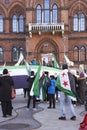 Vejle, Denmark, March 19 2022: Syrian Protest against Putin and Bashar Al Assad 0