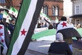 Vejle, Denmark, March 19 2022: Syrian Protest against Putin and Bashar Al Assad 0