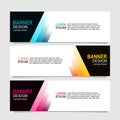 Vektor abstract geometric design of web banner templates