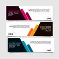 Vektor abstract geometric design of web banner templates