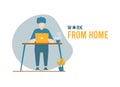 Vektor Illustrations Work from home