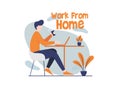 Vektor Illustrations Work from home vektor