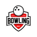 bowling logos vector