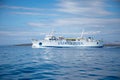 Vela Luka, Croatia - 29.03.2021: Jadrolinija's Ferry boat Bartol Kasic on it's regular route from island Silba to Olib Royalty Free Stock Photo