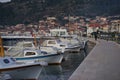 Waterfront promenade in Vela Luka Korcula Island Croatia