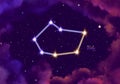 Illustration image of the constellation Vela Royalty Free Stock Photo