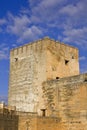 Vela tower, Alhambra in Granada. Royalty Free Stock Photo