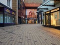 Velbert, Germany - December 2020: Entrance to the Stadt Galerie Velbert shopping mall