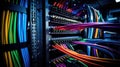 velcro data center cabling Royalty Free Stock Photo