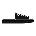 Velcro sandal icon simple vector. Summer footwear