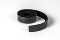 Velcro tape in a roll on a white background
