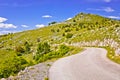 Velebit mountain landscape and road view, Northern Velebit