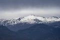 The Veleta peak among the Sierra Nevada mountains Royalty Free Stock Photo
