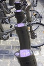 Velib in Paris, public bicycle rental