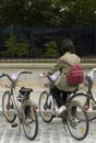 Velib in Paris, public bicycle rental