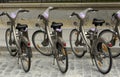 Velib in Paris, public bicycle rental