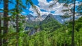 Velika Baba  - A scenic view on Jezerska Kocna in the mountains of Kamnik Savinja Alps in Carinthia, border Austria and Slovenia Royalty Free Stock Photo