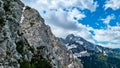 Velika Baba  - A scenic view on Jezerska Kocna in the mountains of Kamnik Savinja Alps in Carinthia, border Austria and Slovenia Royalty Free Stock Photo