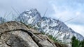 Velika Baba  - A scenic view on Jezerska Kocna in the mountains of Kamnik Savinja Alps in Carinthia, border Austria and Slovenia Royalty Free Stock Photo