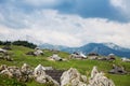 Velika Planina or Big Pasture Plateau, Slovenia. Royalty Free Stock Photo