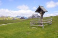 Velika planina plateau, Slovenia, Mountain village in Alps, wooden houses in traditional style, popular hiking Royalty Free Stock Photo