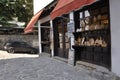 Veliko Tarnovo BG, August 15th: Souvenirs Shop in the Medieval town Veliko Tarnovo from Bulgaria Royalty Free Stock Photo