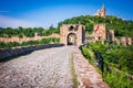 Veliko Tarnovo, Bulgaria. Tsarevets fortress ruins in historical city