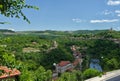 Veliko Tarnovo. View of Trapesitsa, Tsarevets hils and Yantra ri
