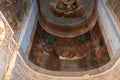 VELIKY NOVGOROD, RUSSIA - APRIL, 2019: Architecture elements in the interior of St Nicholas Cathedral - Bible scene painting of