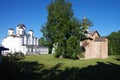 VELIKY NOVGOROD, RUSSIA - July, 2021: Church Paraskevy Pyatnitsy Na Torgu