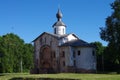 VELIKY NOVGOROD, RUSSIA - July, 2021: Church Paraskevy Pyatnitsy Na Torgu