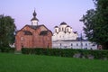 VELIKY NOVGOROD, RUSSIA - July, 2021: Church Paraskevy Pyatnitsy Na Torgu on sunset