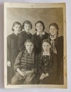 Veliky Ustyug Vologda region. Russia. October 12, 1941 Retro photography. Girls students of medical school