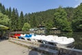 Kleptuza lake at famous spa resort of Velingrad, Bulgaria Royalty Free Stock Photo