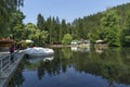 Kleptuza lake at famous spa resort of Velingrad, Bulgaria Royalty Free Stock Photo