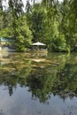 Kleptuza lake at famous spa resort of Velingrad, Bulgaria Royalty Free Stock Photo