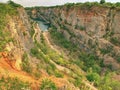 Velka Amerika, abandoned dolomite quarry South from Prague Royalty Free Stock Photo