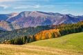 Velka Fatra mountains from Horny diel over Banska Bystrica town Royalty Free Stock Photo