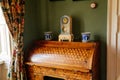 Velke Brezno, Czech Republic, 26 June 2021: chateau Velke Brezno, castle interior with baroque and renaissance furniture, bureau