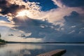 Velke Darko Lake sun clouds Royalty Free Stock Photo